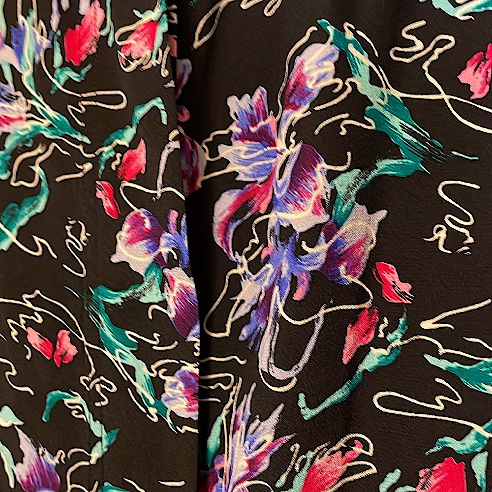 Jos. A. Bank Black Multicolour Silk Blouse - Picture 4 of 10